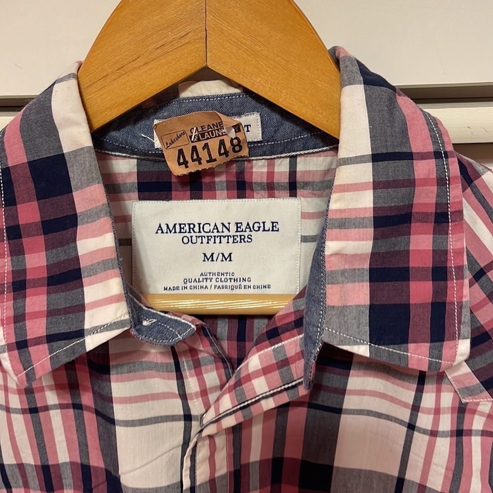 American Eagle outfitters Mens long sleeve shirt size M GUC.. - Picture 5 of 8